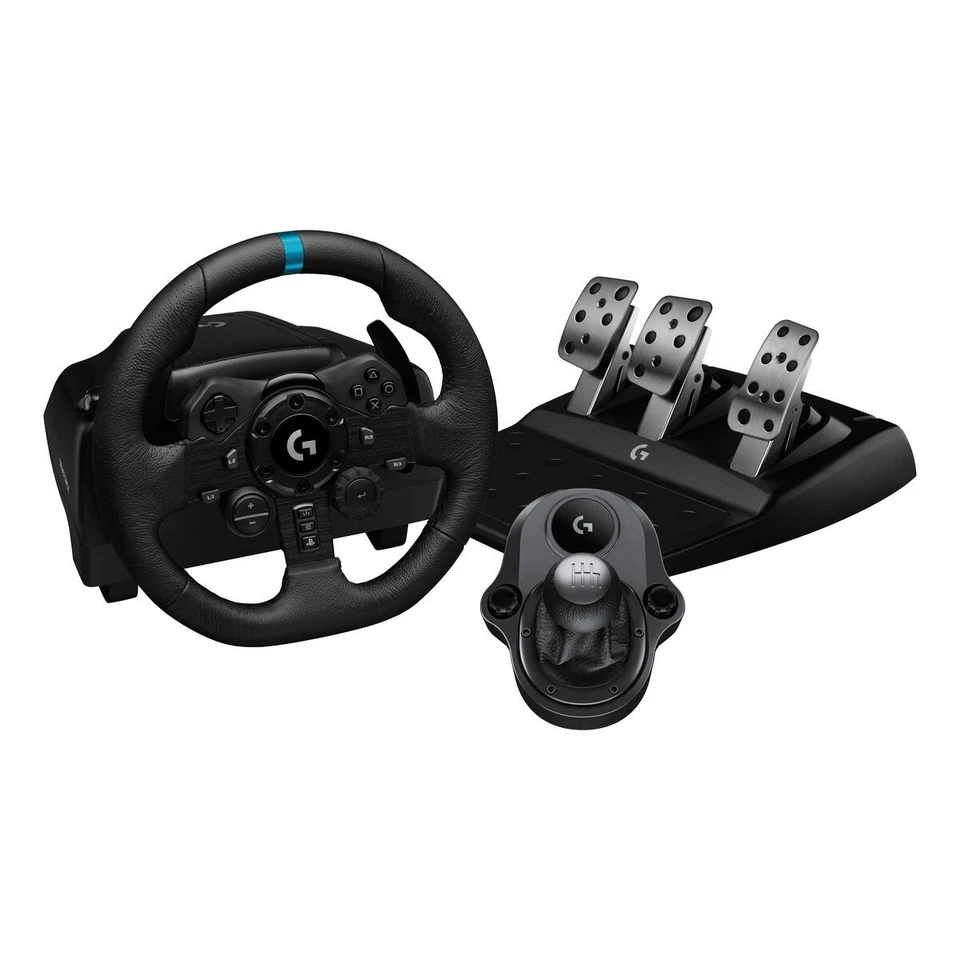 LOGITECH G923 PS4/PS5 DRIVING FORCE KIT VOLANTE LEVA CAMBIO
