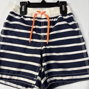 Baby Gap Surf Shop Boys Swim Trunks Size 4T Toddler Blue White Stripes - Picture 1 of 3