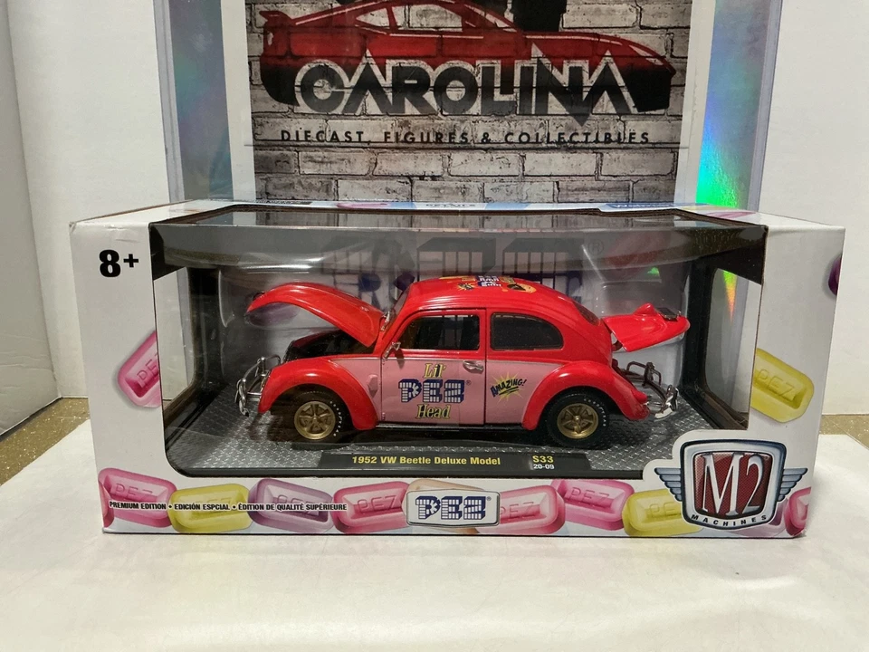 MÁQUINAS 1/24 M2 - VW ESCARABAJO 1952 MODELO DE LUJO S33 [ABOLLADURA DE PLÁSTICO EN LA PARTE SUPERIOR] Foto 1 de 3