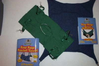 SHEPPARD & GREENE Sheppard and Greene Ferret Cage Hammock & Krackle Tunnel Cage Toy