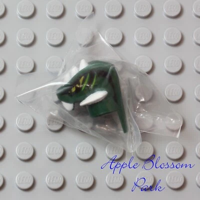 NUEVO Lego Ninjago Verde Oscuro CABEZA DE SERPIENTE ÁCIDO Figura de Serpiente Minifigura Cabeza 9450 Foto 1 de 3