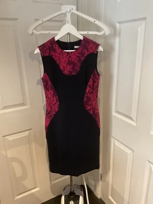Erdem dress Size UK 10 Black Red Lacey Features Zip Occasion Designer Party - Image 1 of 4