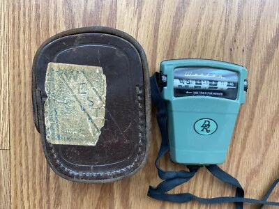 Medidor de luz Weston DR de colección películas fijas modelo 854 1958 estuche verde raro selenio Foto 1 de 4