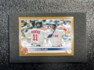 2022 Topps Update Series Gold #US11 Veteran Combos R. Devers/Hernandez 0207/2022 - Picture 1 of 2