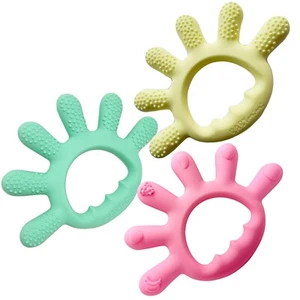 Silicone Teether Fingershaped Organic Baby Teether Toys To Chew On For Teething - Picture 1 of 15