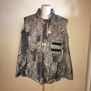 Gary Nesse Size XL “The Ultimate" Hunting Jacket Converts To Vest Mossy Oak - Picture 1 of 7