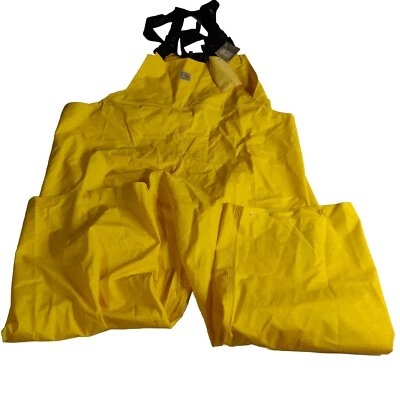 NWT Carhartt 101075 Mayne Lightweight Pvc Bib Overalls Yellow Size 4XL Regular - Image 1 of 4