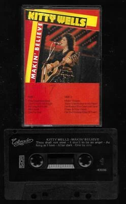 Kitty Wells Makin' Believe Cassette Colorado Made In Holland  - Image 1 of 4