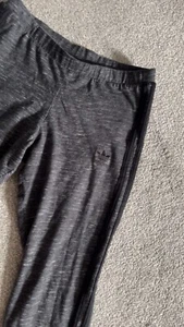 Adidas Women’s Leggings Size 8 Black Grey - Picture 1 of 2