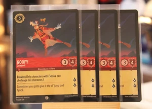 Disney Lorcana Play Set - Goofy Daredevil 111/204 - Near Mint+ NON-Foil x4 - Picture 1 of 1