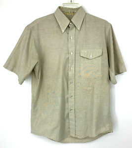 Vintage LL Bean Mens Single Needle Tailoring Shirt Size 15.5 USA