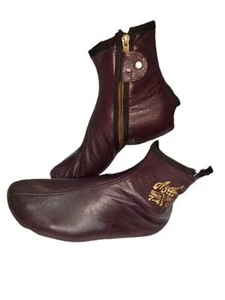Leather Burgundy Winter Socks Wudu Masa Sock Khuffs Azad Footwear/High Khuff . - Picture 1 of 8
