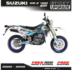 Suzuki DRZ 400 SM 2000 - 2020 Graphics Stickers Decals Kit 7 Mil Free delivery - Picture 1 of 7