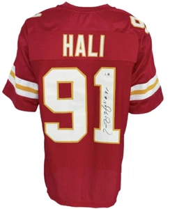 Kansas City Chiefs Tamba Hali Autographed Pro Style Red Jersey BAS Authenticated - Picture 1 of 1