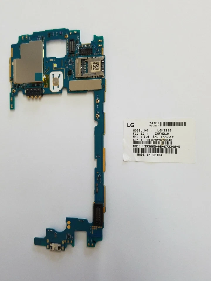 Placa-mãe placa lógica principal desbloqueada para LG Aristo MS210 MetroPCS H20 Claro - Imagem 1 de 4