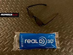 2x REAL D 3D GAFAS MARCO NEGRO Películas y TV Pantalla 1 NUEVO 1 Usado - Imagen 1 de 5