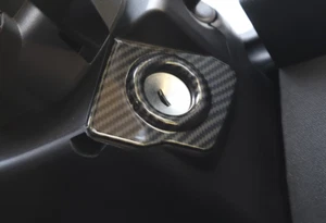Carbon Fiber Inner Ignition Switch Start Key Frame Trim For Wrangler JK/Compass - Picture 1 of 8