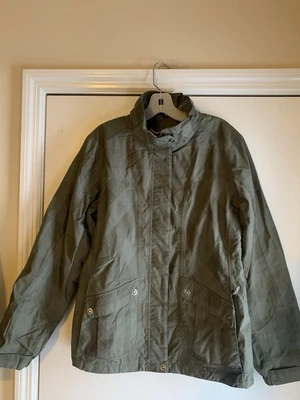 North End Weather Technology Sport Womans Olive Green Jacket Sz Med Full Zip+ - Image 1 of 4