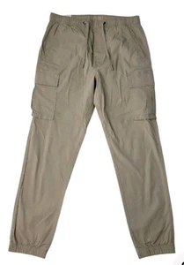 Hurley Herren robuste einfache Pull-On Relaxed Fit Tasche Cargo Jogginghose klein khaki - Bild 1 von 10