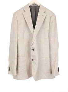 Suitsupply La Spalla UK52L Herren Blazer Braune Muster Leinen Jacke - Bild 1 von 10