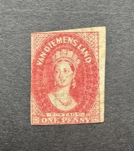 Tasmania QV SG 29 1d Carmine MINT - CAT £375 - Picture 1 of 2