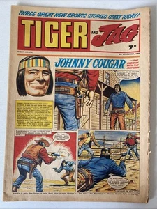 TIGER AND JAG. 8TH NOVEMBER 1969. VINTAGE FLEETWAY MAGAZINE. - Picture 1 of 6