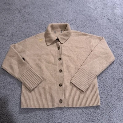 Banana Republic Sweater Men Extra Small Beige Cashmere Cardigan Button Up Preppy - Image 1 of 4