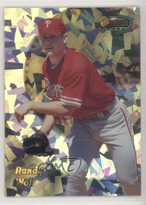 Bowman's Best Atomic Refractor 1998/100 Randy Wolf #158 Rookie RC Foto 1 de 2