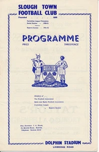 SLOUGH TOWN v Tottenham X1 (Friendly) 1955/1956 - Football Programme - Picture 1 of 1