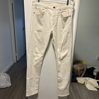 Pantalones de mezclilla Rag And Bone crema para hombre talla 2 Foto 1 de 3