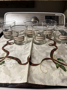 6er Set Vintage Neiman Marcus Cocktailgläser von Cera Name Your Poison Gläser - Bild 1 von 24