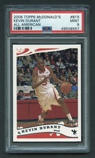 2006 KEVIN DURANT PSA 9 MINT ROOKIE TOPPS MCDONALD'S ALL AMERICAN (#B19) RZC