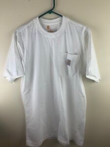 Carhartt Size S Mens White T Shirt Short Sleeve Stretch Cotton Original Fit