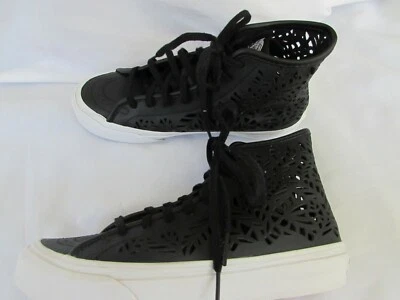 VANS Sk8 Hi Skate Tenis Zapatos Decon (Corte) Hojas Negras Para Mujer 5/Juventud 3.5 Foto 1 de 4