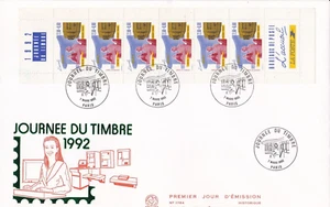FRANCE 1992 FDC JOURNEE DU TIMBRE YT BC2744A - Imagen 1 de 1