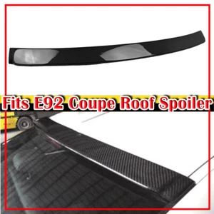 Carbon Fiber 07-13 Fits BMW E92 Coupe 3-Series A Style Roof Spoiler Wing - Picture 1 of 5