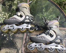 K2 Velocity 4.0 Womens Inline Skates Us 8 Blue Gray Abec 5 78mm Wheels