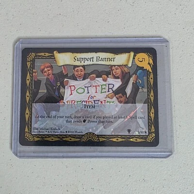 Harry Potter TCG Support Banner #28/80 Holo Foil Rare 2001 Base Set Trading Card - Image 1 of 3