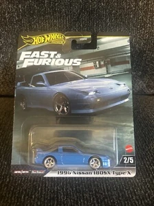 Hot Wheels Premium FAST & FURIOUS Mix 4 1996 Nissan 180SX Type X New 2024 - Picture 1 of 2