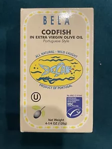 6 - Bela-Olhao Codfish In Extra Virgin Olive Oil Portuguese Style 4.25 Oz - Picture 1 of 5