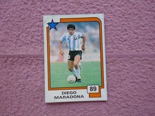 PANINI FOOTBALL - SOCCER SUPERSTARS 1988 #89 DIEGO MARADONA ARGENTINA 