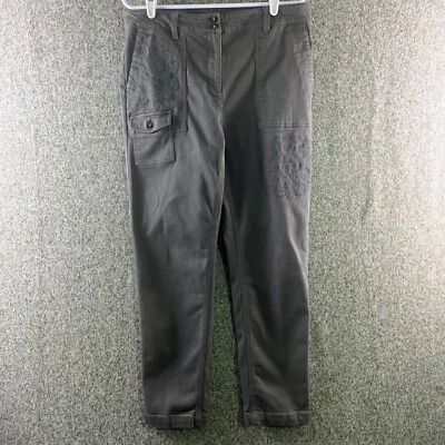 Pantalones para mujer Jill 12 verdes cargo bordados militares rebeldes informales Foto 1 de 4