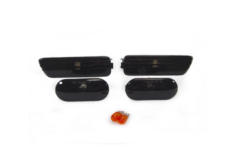 DEPO 4PC COMBO Black Bumper+Fender Side Marker Light For 1999-2005 VW Golf 4/GTi - Image 1 of 1
