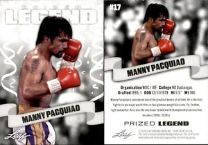 2024 Leaf PRIZED LEGEND MANNY PACQUIAO #17 BOXING - Bild 1 von 1