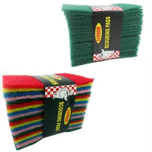 20 Ct Scouring Pads Medium Duty Kitchen Scour Scrub Cleanning Wholesale ! - Picture 1 of 6