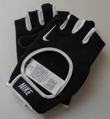 耐克 Fit Cross 训练手套 2.0 女式黑色/白色中号 — 第 1/4 张图片