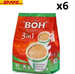 6x BOH Instant Tea Mix 3 in 1 (30's x20g) Less Sugar Low Sodium - Picture 1 of 8