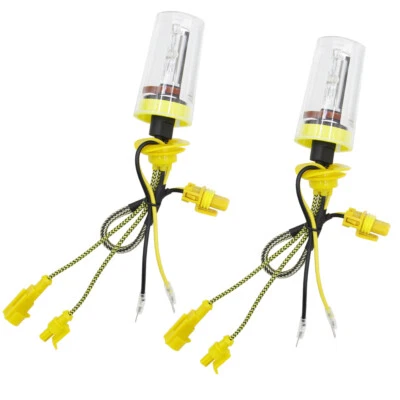 Pair 55W Xenon HID Bulb H1 H3 H4 H7 H9 H11 9005 9006 6000K 8000K Headlight Lamp - Image 1 of 4