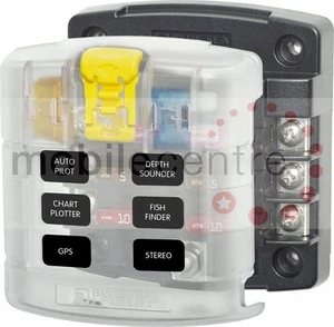 Caja de distribución de fusibles hoja 6 vías Blue Sea ST 5028 NUEVO - Imagen 1 de 1