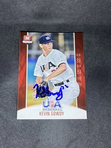 Kevin Gowdy 2015 Panini USA Baseball Box Set #37 Auto Autographed Signed Card - Picture 1 of 3